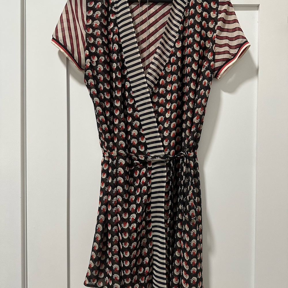 Scotch & Soda Stylish Patterned Wrap Mini Dress
